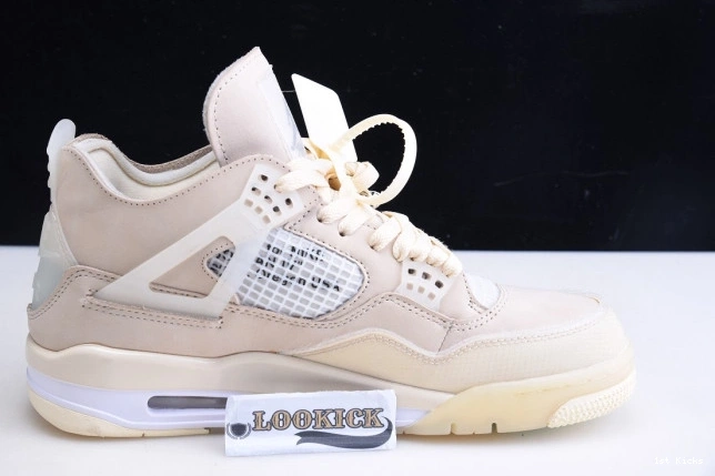 1st Kicks Shoes CV9388-100 x Off-White 4 Sail Jordan Air 0721